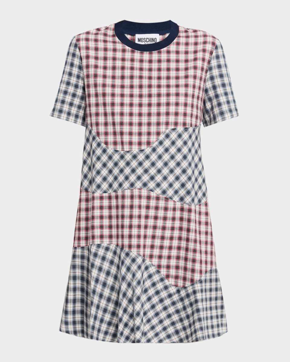 Check Mini T-Shirt Dress